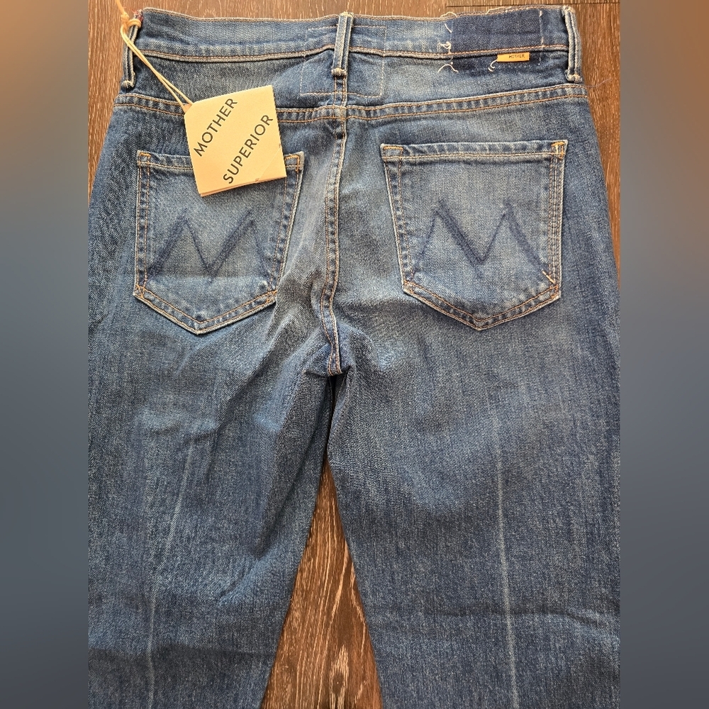 New MOTHER SUPERIOR blue jeans SIZE 27 - Picture 10 of 15